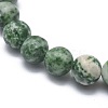 Natural Green Spot Jasper Bead Stretch Bracelets X-BJEW-K212-A-017-3