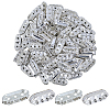 100Pcs Alloy Crystal Rhinestone Spacer Bars FIND-SC0021-30-1