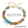 Millefiori Lampwork Beaded Bracelets for Women WGC5980-01-5