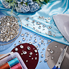 450Pcs 9 Style Glass Rhinestone Cabochons GGLA-HY0001-04-5