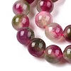 Dyed Natural White Jade Beads Strands G-T138-8mm-210-13-3
