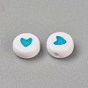 Acrylic Enamel Beads LS-OACR-WH0003-04J-1