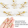 Shell Pearl Pendants ZIRC-NB0001-49G-3