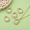 Transparent Glass Pendants GLAA-T007-08G-7