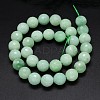 Synthetic Myanmar Jade (Glass) Beads Strands G-O094-12-6mm-1-3