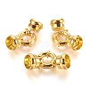 Brass Spring Ring Clasps Sets X-KK-N0036-G-2