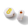 Plating Acrylic Beads PACR-YW0001-10-2