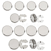 12Pcs 2 Styles Brass Cufflinks KK-ME0003-91P-1