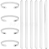 304 Stainless Steel Bangle Blank Strips MAK-WH0016-02B-P-1