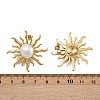 304 Stainless Steel Stud Earrings EJEW-A142-02A-G-3