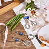 6Pcs Alloy Oval Locket Pendants PALLOY-MA00005-4