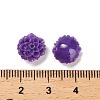 Synthetic Coral 3D Flower Rose Beads CORA-L046-A04-3