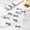 Gorgecraft 12Pcs 4 Style Star Heart Flower #5 Alloy Zipper Sliders FIND-GF0006-30-4