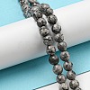 Natural Map Stone/Picasso Stone/Picasso Jasper Beads Strands G-C079-B05-01-2