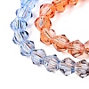 Gradient Color Baking Paint Glass Bead Strands X1-DGLA-A039-T4mm-A014-3