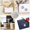 34 Sheets Silver Foil Embossed PET Picture Sticker DIY-WH0528-018-4