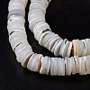 Natural Trochid Shell/Trochus Shell Beads Strands SHEL-P015-11-6