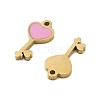 Ion Plating(IP) 316 Stainless Steel Enamel Charms STAS-U014-63G-01-2