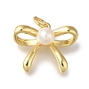 Rack Plating Brass with ABS Plastic Pearl Charms KK-G500-13G-1