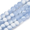 Frosted Crackle Glass Beads X1-GLAA-U001-8mm-M14-1