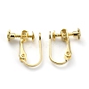 Brass Clip-on Earring Findings KK-Z007-23G-2