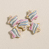 15Pcs Printed Resin Beads RESI-CJC0006-036C-1