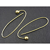Brass Earring Hooks X-EC063-NFG-1