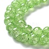 Spray Painted Crackle Glass Beads Strands CCG-Q001-10mm-11-2