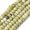 Natural Yellow Turquoise(Jasper) Beads Strands G-A280-A02-02-2