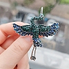 Alloy Rhinestone Brooch for Backpack Clothes PW-WG346B9-01-1