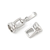 Brass Fold Over Clasps KK-U059-11P-2