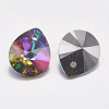 Faceted K9 Glass Rhinestone Charms RGLA-F053-A-001VO-2