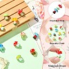 10Pcs 10 Colors Handmade Lampwork Beads LAMP-CJ0002-81-3