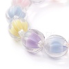 Transparent Acrylic Beads Stretch Bracelets for Kids BJEW-JB06501-5