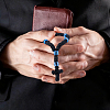 4Pcs Waxed Cord Charm Bracelets BJEW-DC0001-23-5