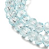 Transparent Baking Paint Glass Beads Strands DGLA-A034-T4mm-D06-3