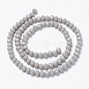 Opaque Solid Color Glass Beads Strands EGLA-A034-P8mm-D10-2
