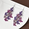430 Stainless Steel Butterfly Dangle Earrings EJEW-A137-02P-02-3