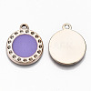 UV Plating Acrylic Pendant Rhinestone Settings OACR-R252-04-04LG-2