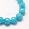 Natural Dyed Yellow Jade Gemstone Bead Strands G-R271-10mm-Y05-2