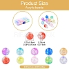 200Ps 10 Colors Transparent Crackle Acrylic Beads CACR-YW0001-2