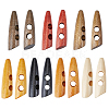 70Pcs 7 Colors 2-Hole Wood Buttons BUTT-GF0004-20-7