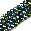 Electroplate Glass Beads Strands EGLA-A034-T6mm-B28-4