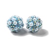 Polymer Clay Rhinestone Beads RGLA-D050-01G-3