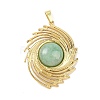 Natural Green Aventurine Pendants STAS-B109-01G-15-1