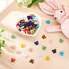 80Pcs 2-Hole Porcelain Buttons PORC-PJ0001-02D-5