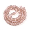 Luminous Handmade Gold Foil Glass Beads Strands FOIL-N029-02A-09-3