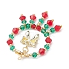 Christmas Themed Handmade Glass Beads Pendants PALLOY-MZ00795-01-4