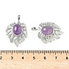 Natural Amethyst Pendants G-L623-04P-06-3