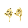 5Pcs 201 Stainless Steel Pendants LS-STAS-M056-06G-1